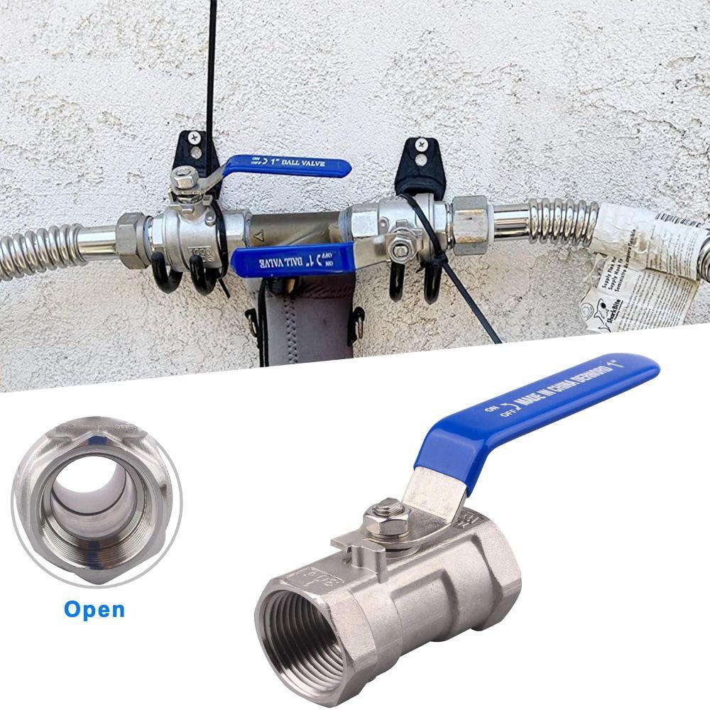 

1/2 3/4 1 1/4 3/8 Full Port Ball Valve 2P Threaded Ball Valve New Handle Valves 1/2