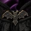 Daily Wear Decorative Pin Halloween Rhinestone Bat Brooch, Retro Gothic Shaped Lapel Brooch Pin, Jewelry Accessory for Clothing Bags Scarves Sweaters