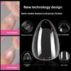 120/150PCS Almond Shape Square Nail Tips Short Gel Nail Tips  for Profional Use in Nail Salons