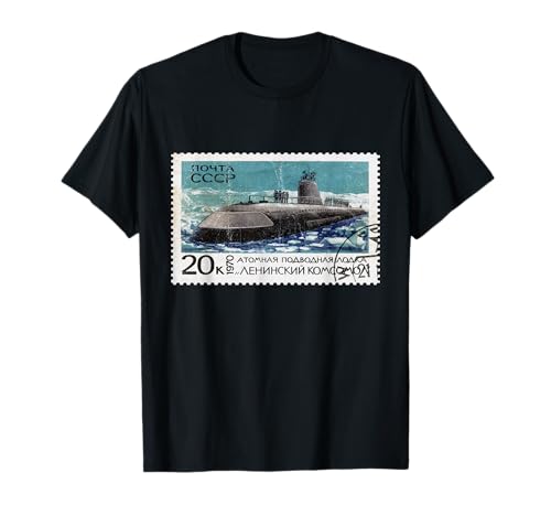 

Nuclear Submarine Lenin Komsomol SOVI8 Vintage Propaganda T-Shirt