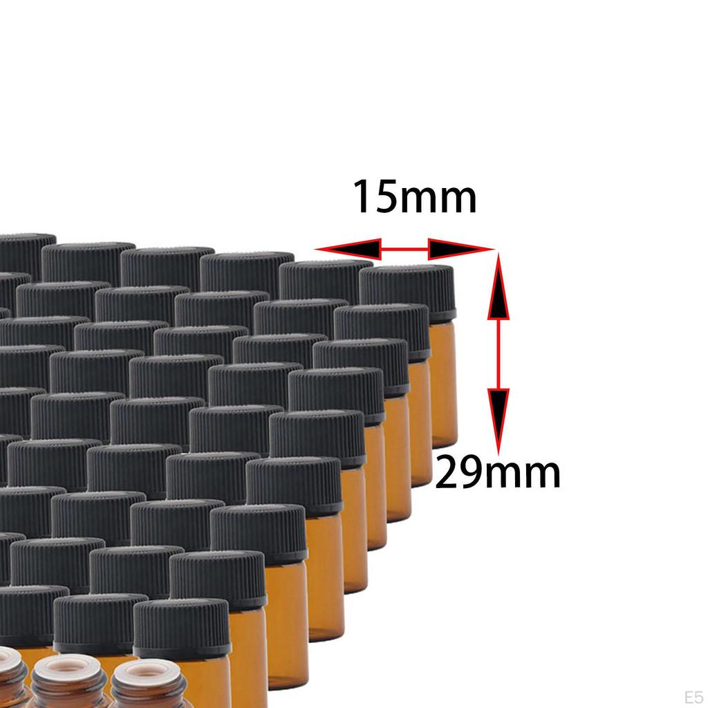 100 Stück Mini Glasflaschen Parfüm Reise nachfüllbar Geburtstagsgeschenke Größe Probe