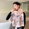 New Travel Prairie Scarf for Women In Autumn and Winter Chinese Style Shawl  Fashionable and Versatile Imitation Cashmere Scarf