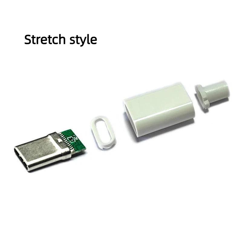 1 Set Electric Terminals Welding Diy Accessories Type C Usb 3.1 3A Fast Charging Usb Connectors Type C Connector Male Plug