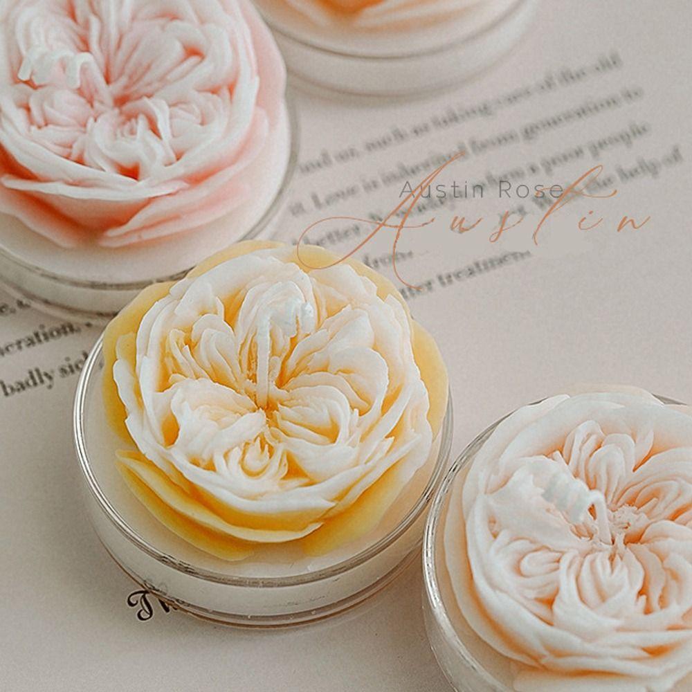 Candle Aromatherapy Gypsum Wedding Souvenirs Flower Mould Soap Mold Rose Candle Mold Silicone Mold