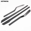 For Tesla Model X 2016 2017 2018   Carbon Fiber Interior Door Panel Armrest Strip Cover Molding Trim Car Accessories
