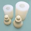 Bulb-shape Candle Mold Non-stick Easy to De-mold for Making Soap Candle Plaster