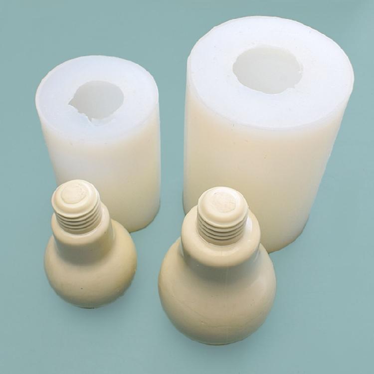 Bulb-shape Candle Mold Non-stick Easy to De-mold for Making Soap Candle Plaster