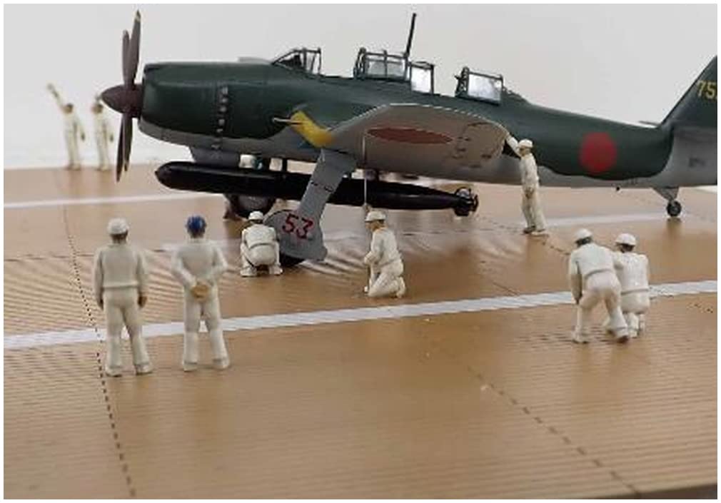 Beaver Corporation Japanese Navy Maintenance Staff Figures 22 Figures 3D Printer Kit BELF7202 Molded Color 1/72
