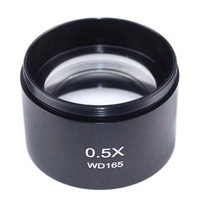 0.5X Stereo Microscope Auxiliary Barlow Lens Big Attachment Objective Lens