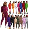 European & American Women's Sexy Solid Color Long Sleeve Sports Suit - Autumn & Winter Bestseller 2020