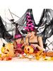 76X183 Cm Black Halloween Gauze Creepy Cloth Black Netting Spider Web Decor Halloween Horror House Party Decoration