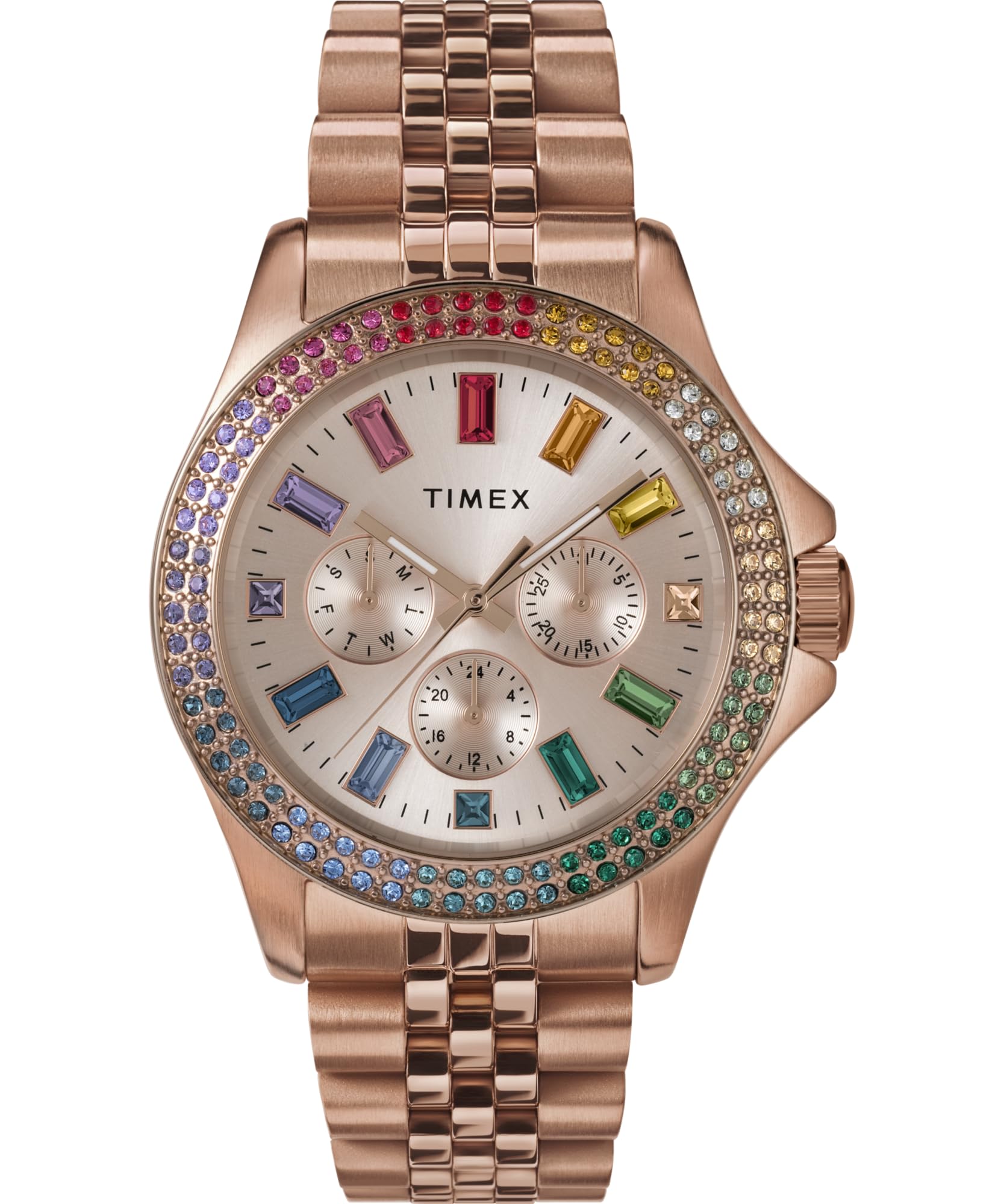 

Timex Women s Kaia 40mm Watch - Rose Gold Tone Bracelet, Rose Gold Tone Dial, Rose Gold Tone Case, Rose Gold Tone