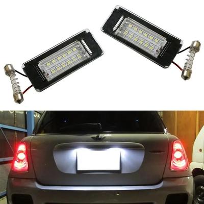 12V 3W For Mini R56 Batchback R57 Convertible R58 Coupe R59 Roadster LED Number License Plate Lamp Lights