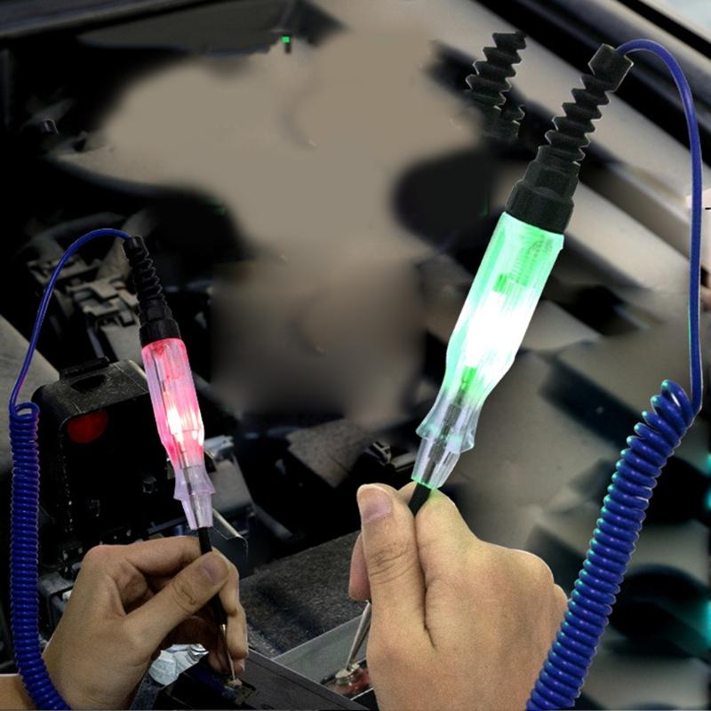 Car Circuit Tester 6V-12V-24V for DC Automotive Voltage Test Electrical Volt Continuity Tester Auto with Indicator Light