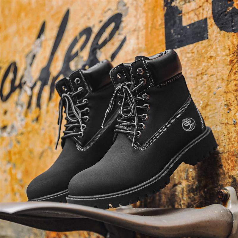 American Retro Martin Boots Light Luxury New Autumn and Winter Locomotive British Style Boots Platform Shoes Boots