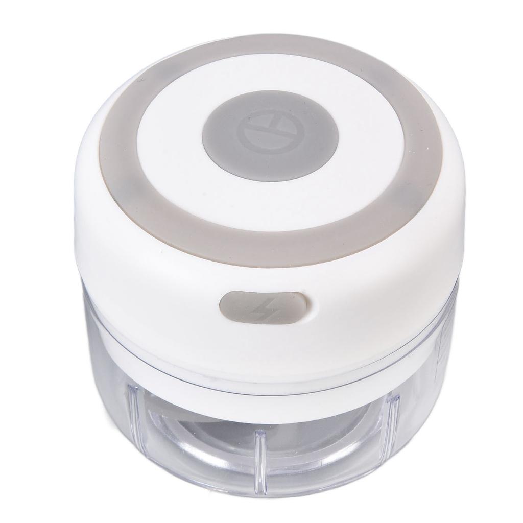 Mini-Zerkleinerer Langlebig Elektrisch 100 ml Fassungsvermögen Schnell Zerkleinern Tragbare Mühle für Küchenutensilien Weiß