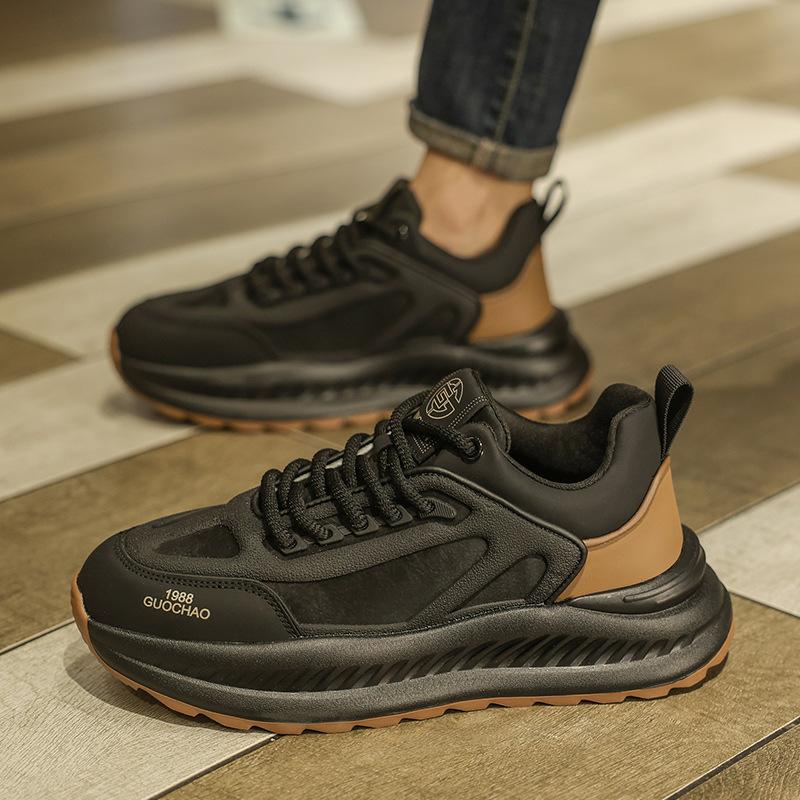 Light luxury retro dad trendy shoes men's new summer trend board shoes high-end thick-soled non-slip sports and leisure shoes
