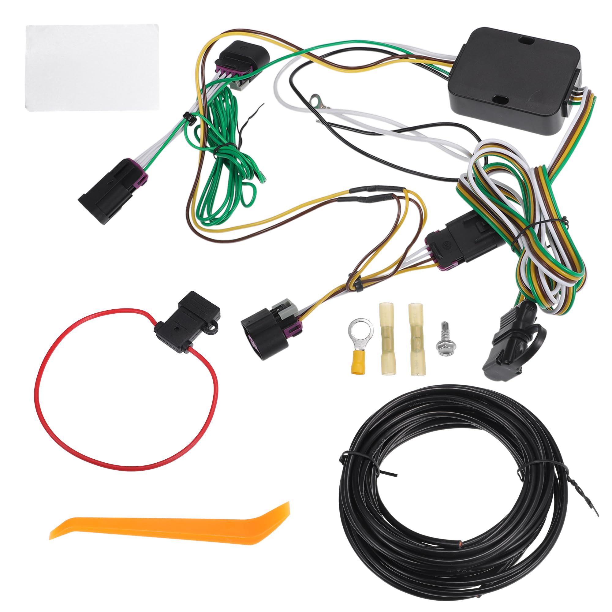 

Комплект жгута проводов прицепа INFINAUTO для Ford Transit и 350 1 комплект 4-контактный 150, 250, (2015-2022), Черный,