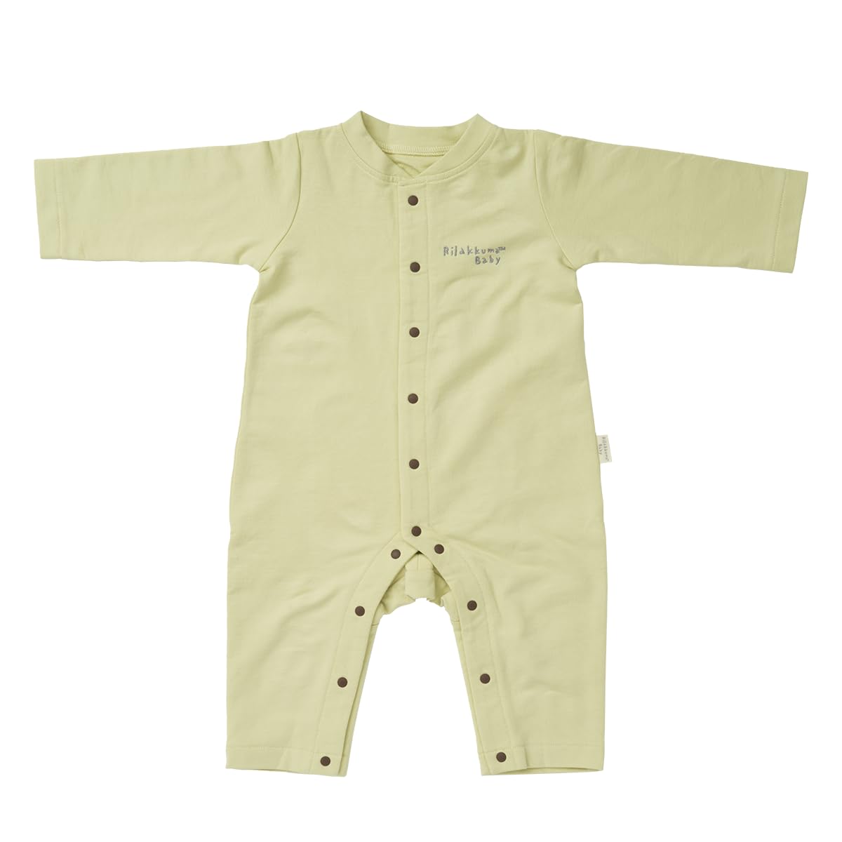 

Nihon Atex Rilakkuma Baby Bottom Rilakkuma Long Open Front Romper, Coverall, Loungewear, Sleeve, Cotton,