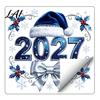 Winter Theme Party Decor 2027 New Year Christmas Static Window Cling Glue‑Free Snowflake Glass Decorations Sticker Reusable Holiday Stickers