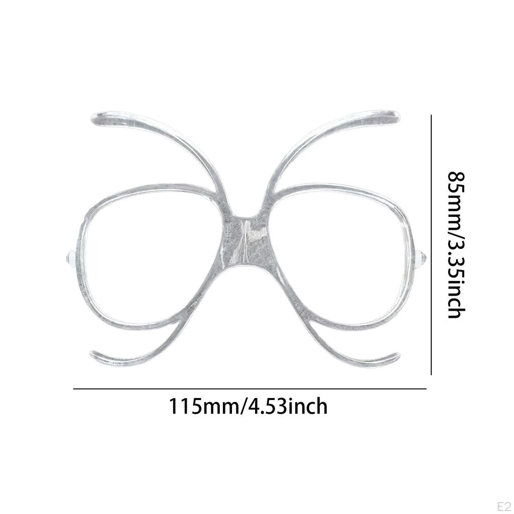 Ski Goggles Insert Adapter Portable Transparent Professional Comfort Flexible Universal for Men