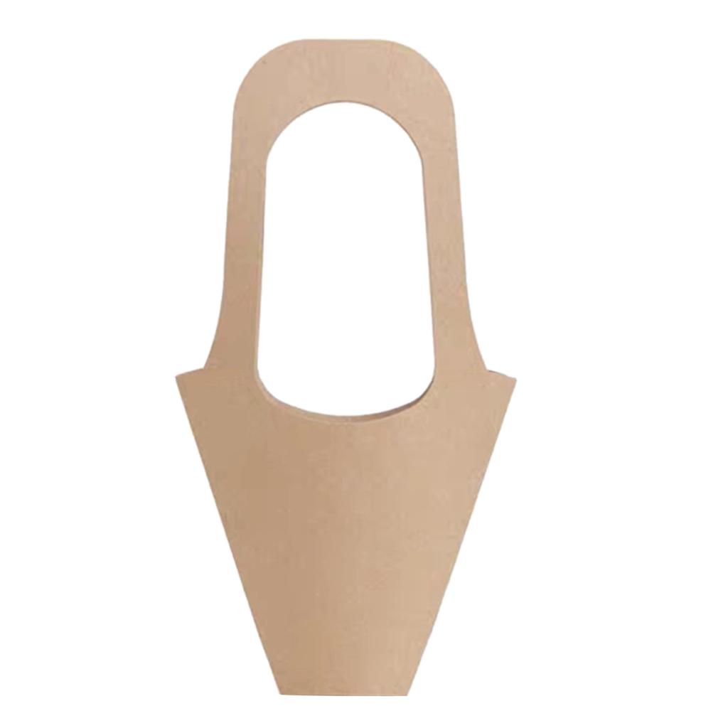 5PCS Paper Bags Handle Kraft Paper Flower Packaging Bag for Gift Floral Arrangements and Presents Wrapping Handbag