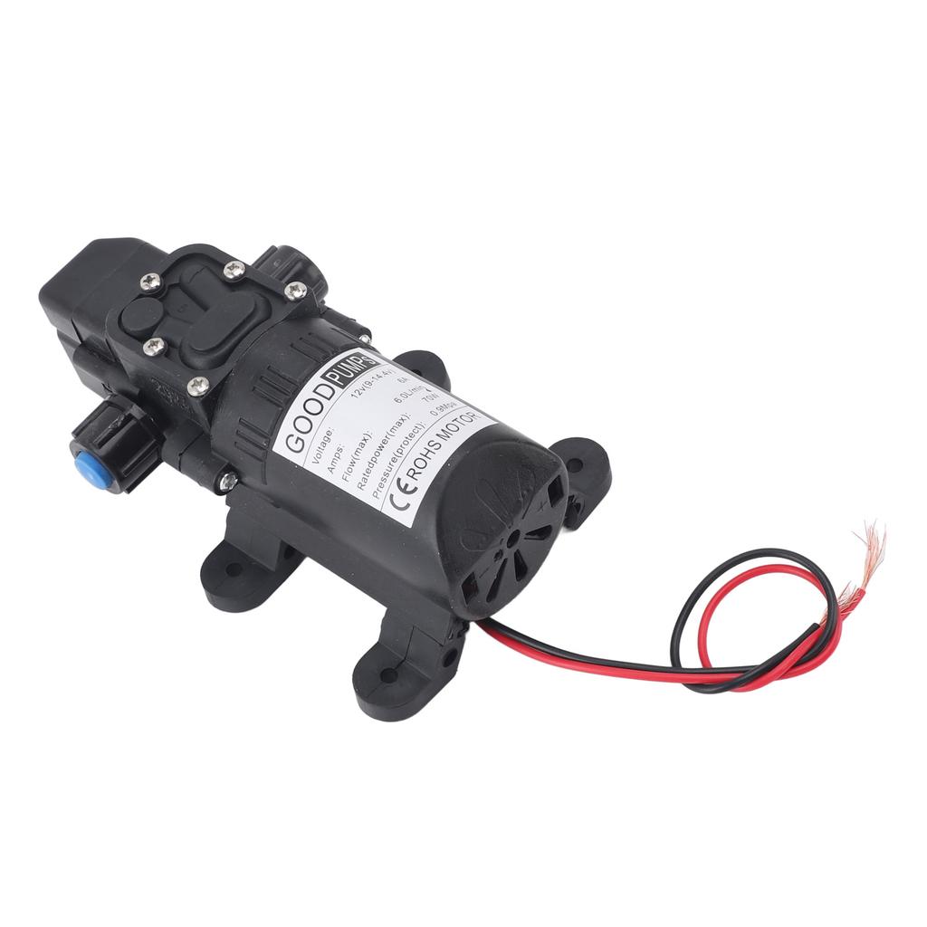 12V Membranpump Automatisk Avstängning Mini Smart Elektrisk Membranpump för Tryck Biltvätt
