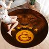 Galatasaray SK Round Area Rug,Carpet Rug for Living Room Bedroom Sofa Playroom Decor,Non-slip Floor Mat