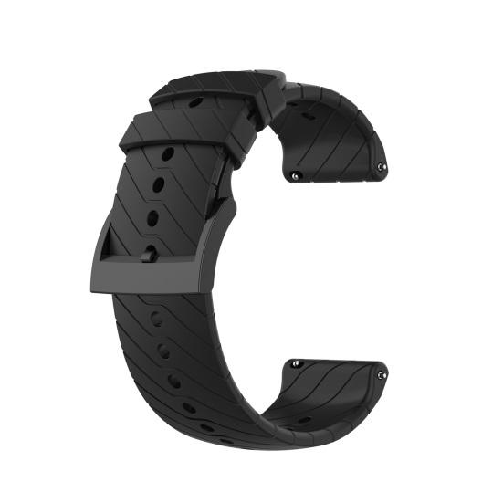 Náramek na hodinky 24mm Twill Soft Silicon Band Náhradní řemínek na zápěstí Suunto 7/9/9 Baro/D5/Spartan Sport Wrist HR