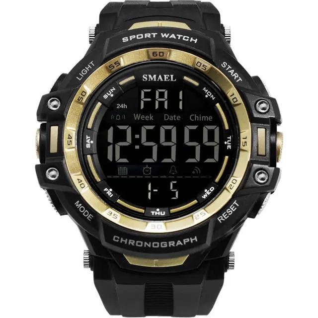 Smael 1350 Brand Men s Watch Digital Movement Fashion Men s Sports Resin Calendar Week Alarm Clock 50M Waterproof Watch Smael 1350