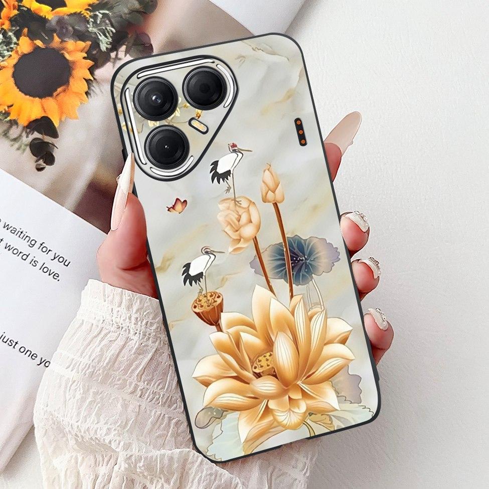 For Tecno Pova 7 5G Cover Case LJ7 Luxury Butterfly Love Fashion Flowers Cool Lion Painted Phone Case For Techno Pova7 5G Bumper