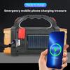 Solar Rechargeable Flashlight,Dual Light Work Lamp,Handheld Torch,Power Bank,Outdoor,Emergency Light,Fishing,Inspection Light