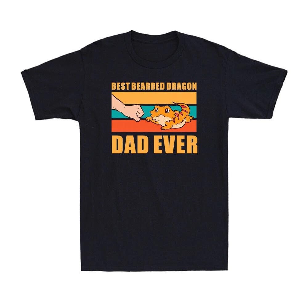 Best Bearded Dragon Dad Ever Funny Bearded Dragon Lovers Gift Men s T-Shirt S