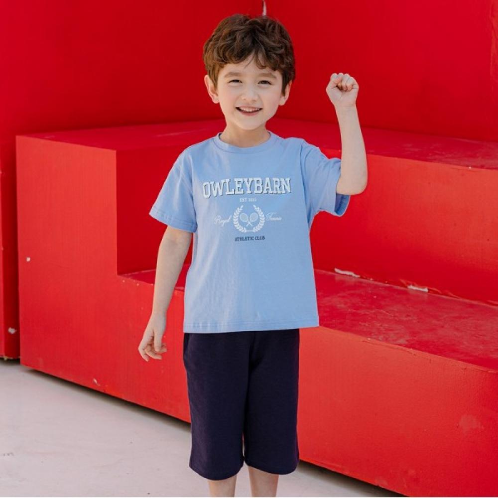 

[olivan] Summer Easy Cool Top And Bottom Suit Blue Blue/140