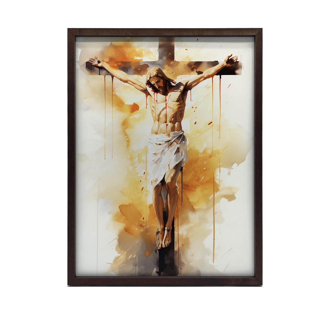 Love On the Cross - Jesus Dying On the Cross Love On the Cross - Jesus Dying On the Cross, 30X40 Cm, Unframed, Premium Canvas On Stretcher