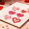 500 Pcs/roll Valentine's Day Heart-shaped Stickers Waterproof Self-Adhesive Seal Labels Heart-shaped Labels Envelope Gift Decor