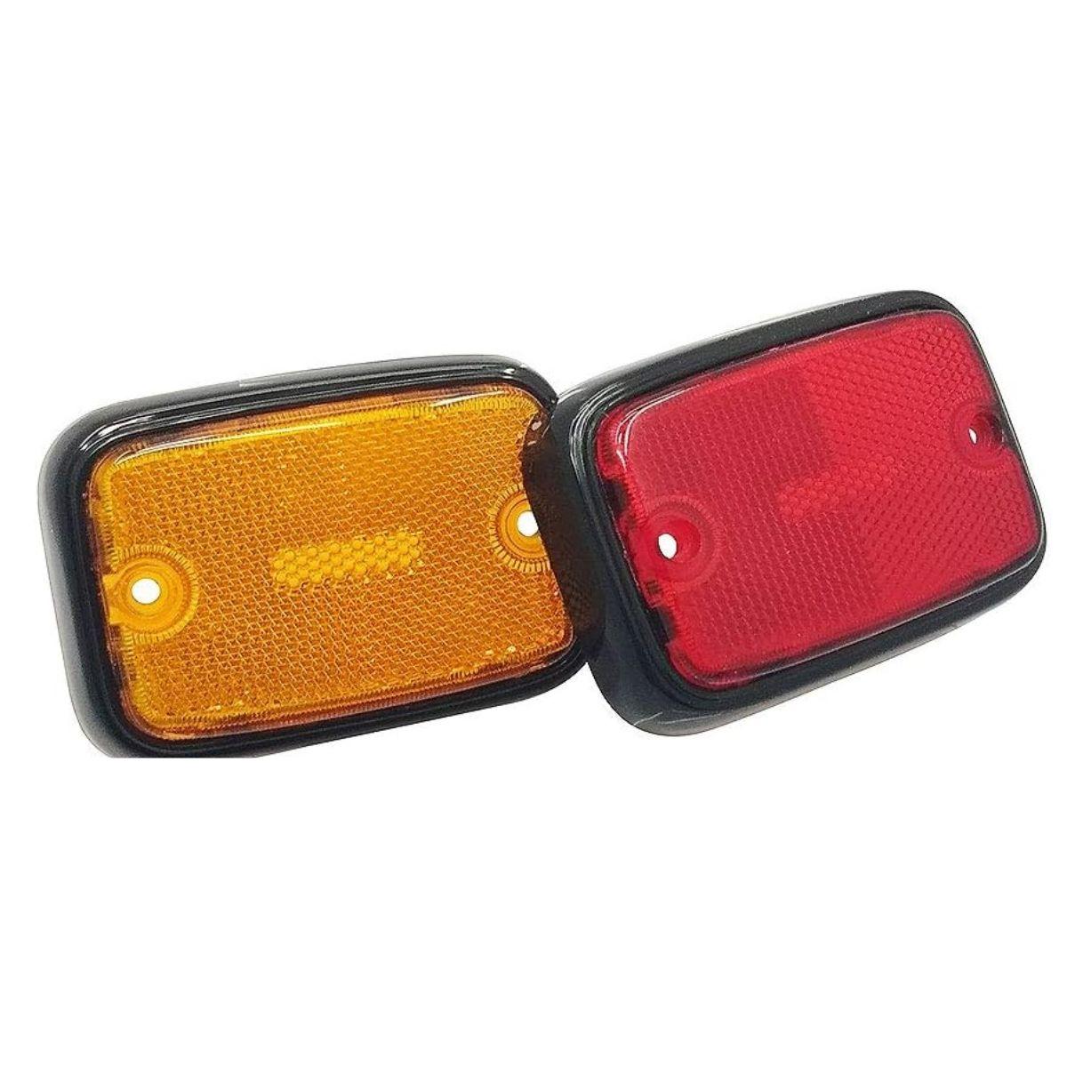 

APSMOTIV 16 шт. Боковые линзы Маркер тип 2 Автобус 1974-1979 красный/янтарь