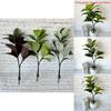 Potted Hevea Brasiliensis Artificial Tree With Realistic Leaves For Home Decor And Photography Props