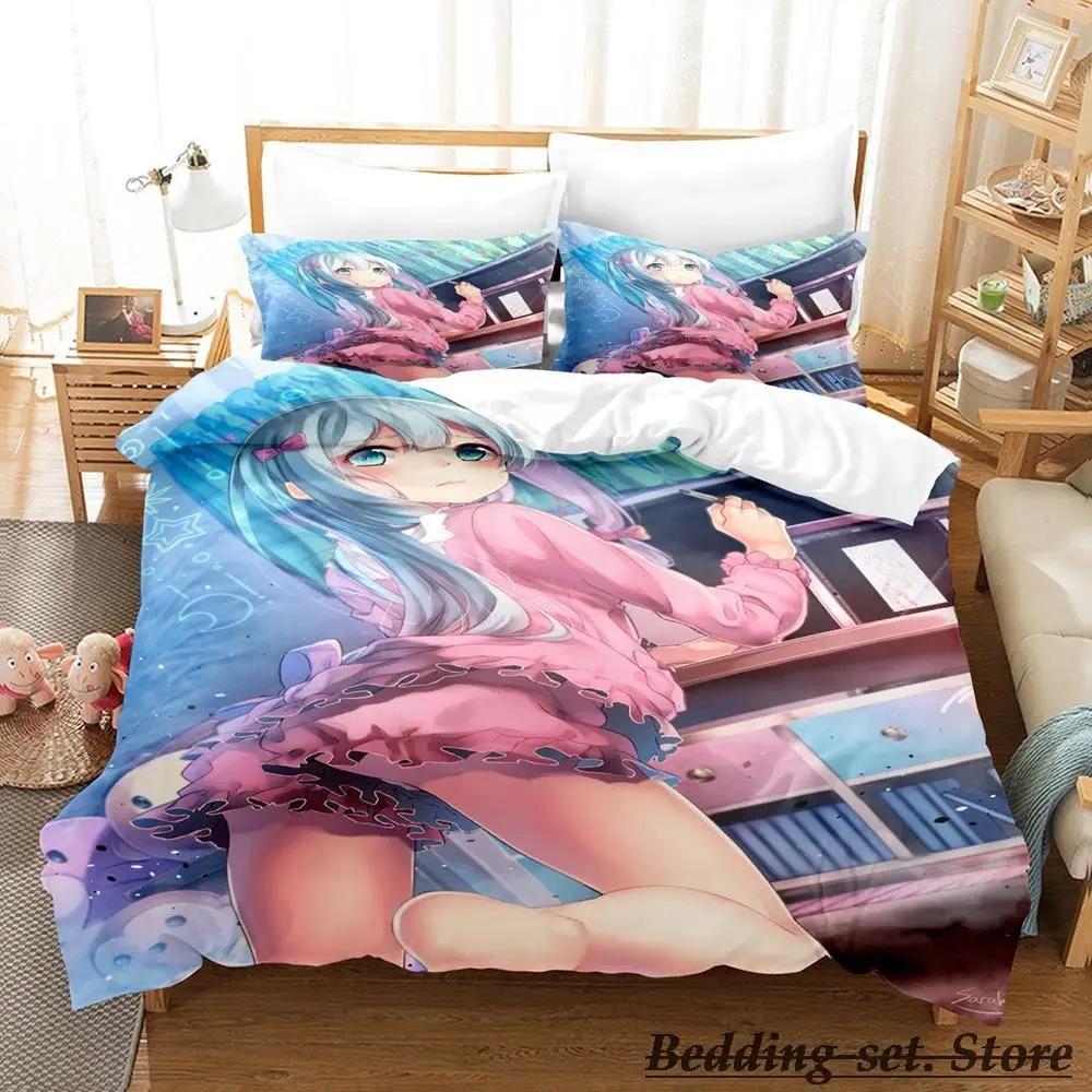 

Comfortable Anime Print Bedding Set With Duvet Cover And Pillowcases Single Twin Full Queen King Sizes For Adults And Kids 70x133cm 2pcs