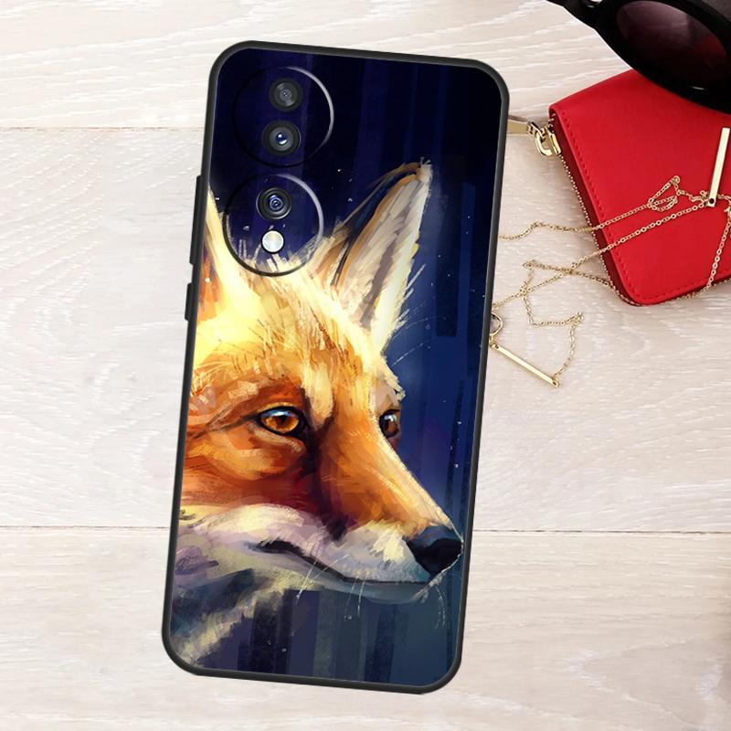 

Watercolor Painting The Fox Case For Honor Magic 8 5 6 7 Lite 50 70 90 200 400 Pro X8b X8c X9a X9b X9c X9d Win RT Cover Honor 400