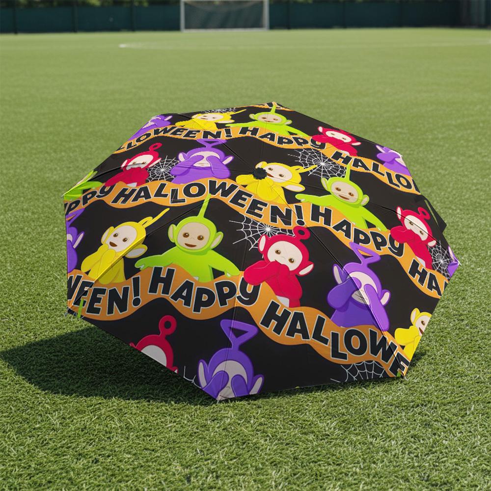 

1 PC Automatic Folding Umbrella- Teletubbies Pattern, Portable & Foldable Design with 8 Ribs, Christmas Birthday Gifts