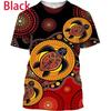 Aboriginal Indigenous Turtle Dot Painting T Shirt For Men Women Vertigo Hypnotic Vortex Funny Short Sleeved Tee Tops