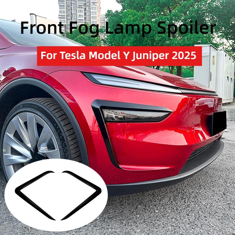Do Tesli Model Y Juniper 2025 Przedni Zderzak Lampa Przeciwmgielna Wiatrówka Spoiler Pokrywa Listwy Lampy Przeciwmgielnej Akcesoria Brwi Lampy Przeciwmgielnej