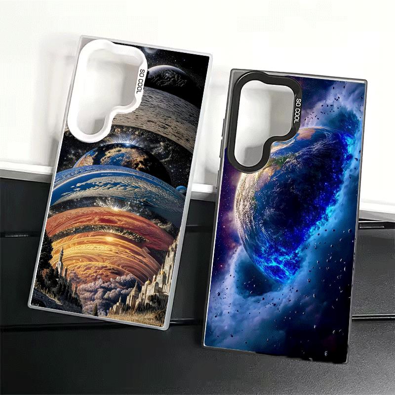 Earth Stars Space Universe Shockproof Phone Case for Samsung Galaxy S26 Edge S25 Ultra S24 FE S23 Plus S21 Cover Anti Fall Funda