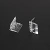10Pcs Acrylic Plastic Hinges Plastic Hinge Folding Hinge Dull Polish Surface Transparent Hardware for Cabinet Closet
