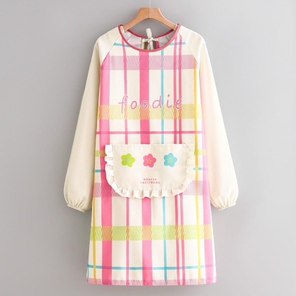 New Canvas Cooking Apron Waterproof Oil-Proof Baking Aprons with Pocket Work Clothes Household