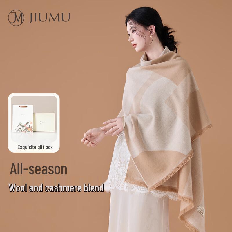 JIUMU Women s Warm Lambswool Shawl Scarf