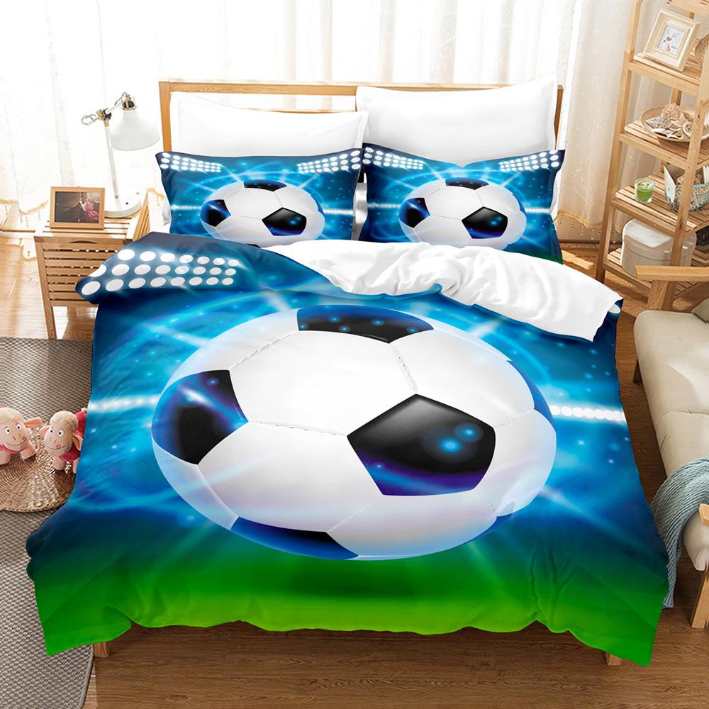 3D Digital Printing Football Series Three-Piece Bedding Quilt Set Two-Piece Set