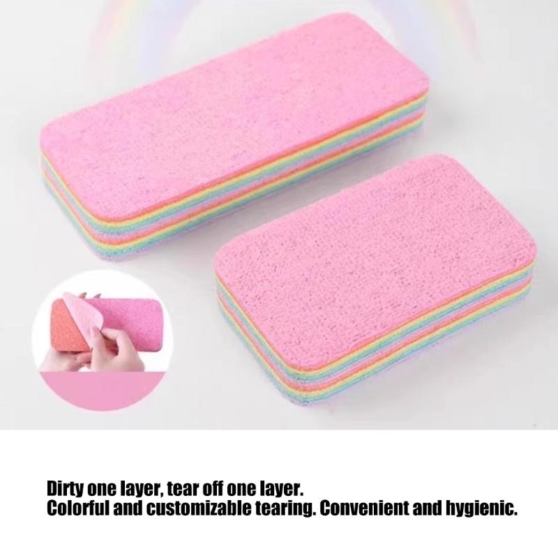 Multipurpose Microfiber Sponge Strong Absorption Scrubber For Kitchen Bathroom And Car Cleaning with Tear Off Design