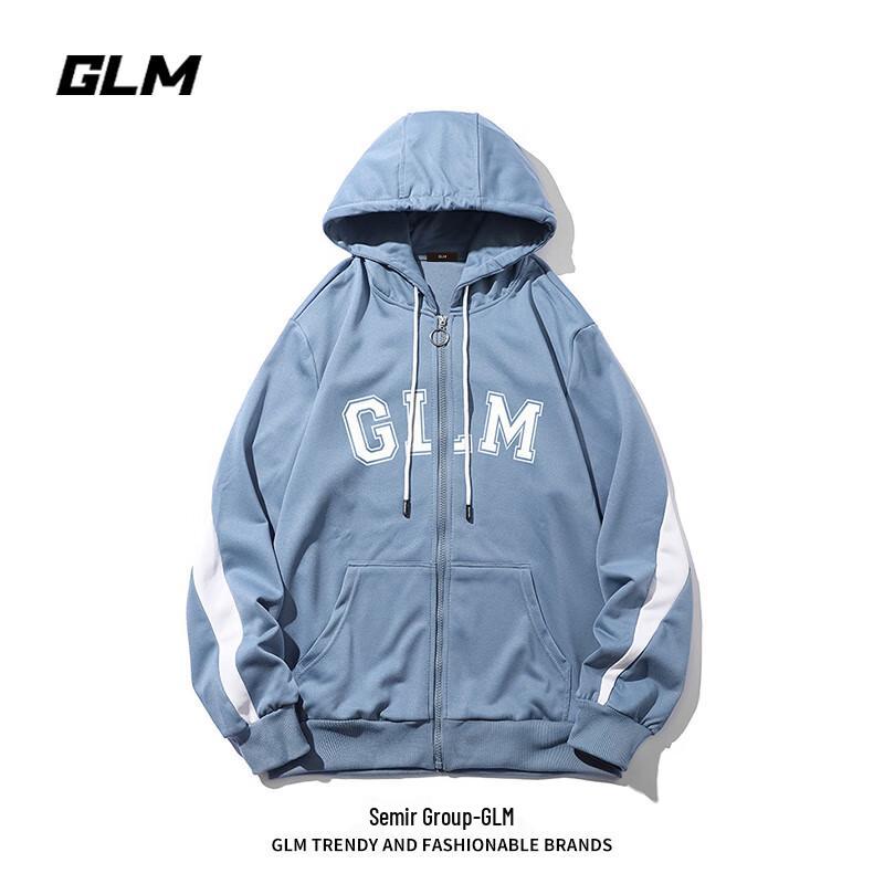 

GLM Men s Hooded Open-Front Sweatshirt Jacket 2XL